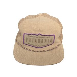 Patagonia Fly Catcher Hat Ridgecrest Oar Tan and Purple Corduroy Hat